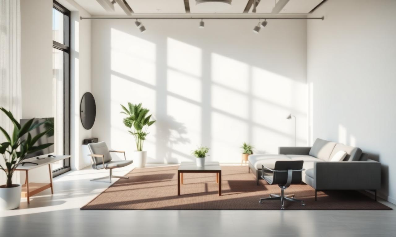 Clean minimalist office meeting space representing advisory services